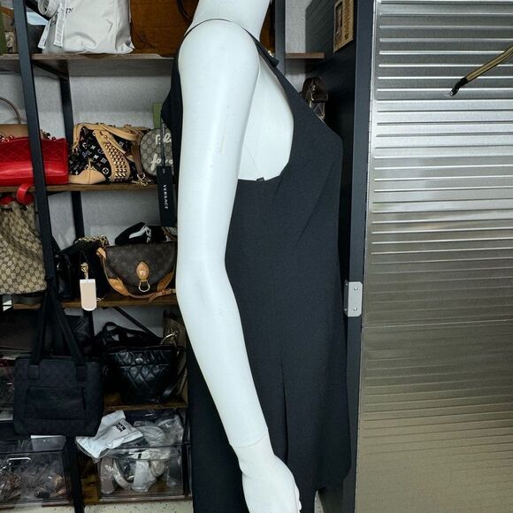 Versace Cady Enver Medusa Scoop Neck Black Little Mini Dress NWT - Picture 5 of 13